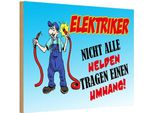 Vianmo Insegna In Legno 20X30 Cm Elektriker Nicht Alle Helden