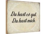 Vianmo Insegna In Legno 12X18 Cm Du Hast Es Gut Du Hast Mich