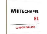 Vianmo Insegna In Legno 20X30 Cm England Whitechapel E1