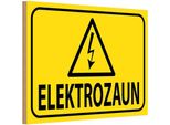 Vianmo Insegna In Legno 20X30 Cm Elektrozaun Warnschild Vorsicht