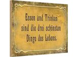 Vianmo Insegna In Legno 12X18 Cm Essen Trinken 3 SchöNste Dinge