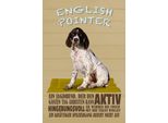 Vianmo Insegna In Legno 30X20 Cm English Pointer Jagdhund Aktiv