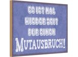 Vianmo Insegna In Legno 20X30 Cm Es Zeit FüR Einen Mutausbruch