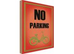 Vianmo Insegna In Legno 18X12 Cm Fahrrad No Parking