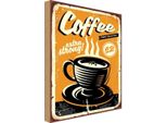 Vianmo Insegna In Legno 30X20 Cm Extra Strong Coffee Kaffee