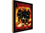 Vianmo Insegna In Legno 18X12 Cm Feuerwehr Wir Machen Hausbesuche
