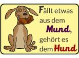 Vianmo Insegna In Legno 20X30 Cm FäLlt Aus Mund GehöRt Dem Hund