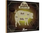 Vianmo Insegna In Legno 12X18 Cm Fleisch Schnitte Pork Exklusive Menü