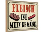 Vianmo Insegna In Legno 20X30 Cm Fleisch Ist Mein GemüSe Grill