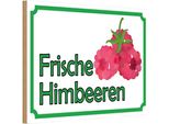 Vianmo Insegna In Legno 20X30 Cm Frische Himbeeren Hofladen
