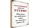 Vianmo Insegna In Legno 18X12 Cm Freundinnen Sind Wie Sterne