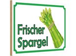 Vianmo Insegna In Legno 12X18 Cm Frischer Spargel Restaurant
