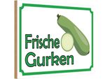 Vianmo Insegna In Legno 20X30 Cm Frische Gurken Verkauf Hofladen