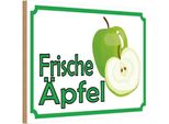 Vianmo Insegna In Legno 20X30 Cm Frische ÄPfel Verkauf Hofladen