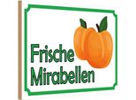 Vianmo Insegna In Legno 20X30 Cm Frische Mirabellen Hofladen