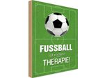 Vianmo Insegna In Legno 18X12 Cm Fussball Ist Meine Therapie