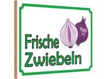 Vianmo Insegna In Legno 12X18 Cm Frische Zwiebeln Hofladen