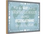 Vianmo Insegna In Legno 20X30 Cm FüR Welt Bist Du Irgendjemand