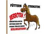 Vianmo Insegna In Legno 20X30 Cm FüTtern Strengstens Verboten