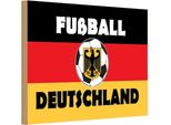Vianmo Insegna In Legno 12X18 Cm FußBall Deutschland