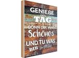 Vianmo Insegna In Legno 30X20 Cm GenießE Den Tag GöNn Dir Was