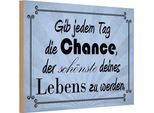 Vianmo Insegna In Legno 12X18 Cm Gib Jeden Tag Die Chance