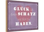 Vianmo Insegna In Legno 20X30 Cm GlüCk Ist Schatz Dich Zu Haben