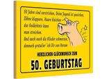 Vianmo Insegna In Legno 20X30 Cm GlüCkwunsch Zum 50.Geburtstag