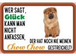 Vianmo Insegna In Legno 20X30 Cm GlüCk Nicht Anfassen Chow Chow