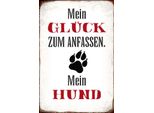Vianmo Insegna In Legno 30X20 Cm GlüCk Zum Anfassen Mein Hund