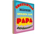 Vianmo Insegna In Legno 18X12 Cm Grossartige MäNner Werden Papa
