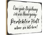 Vianmo Insegna In Legno 20X30 Cm Gute Beziehung Wie Haarspray