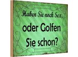 Vianmo Insegna In Legno 12X18 Cm Haben Sie Noch Sex Oder Golfen