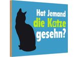 Vianmo Insegna In Legno 12X18 Cm Hat Jemand Die Katze Gesehn