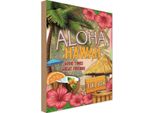 Vianmo Insegna In Legno 30X20 Cm Hawaii Aloha Tiki Bar Good Times Great