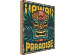 Vianmo Insegna In Legno 30X20 Cm Hawaii Paradise Alkohol
