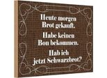 Vianmo Insegna In Legno 20X30 Cm Heute Morgen Brot Gekauft