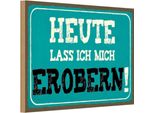Vianmo Insegna In Legno 12X18 Cm Heute Lass Ich Mich Erobern