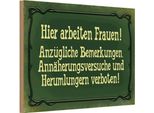 Vianmo Insegna In Legno 20X30 Cm Hier Arbeiten Frauen