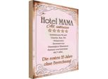 Vianmo Insegna In Legno 18X12 Cm Hotel Mama All Inklusive 24/7
