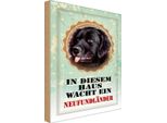 Vianmo Insegna In Legno 30X20 Cm Hund Diesem Haus Wacht NeufundläNder