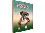Vianmo Insegna In Legno 30X20 Cm Hund Deutscher Boxer 1895