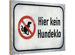 Vianmo Insegna In Legno 20X30 Cm Hund Hier Kein Hundeklo