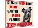 Vianmo Insegna In Legno 20X30 Cm Hund Dies Ist Mein Haus Garten