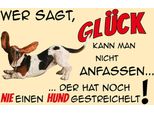 Vianmo Insegna In Legno 12X18 Cm Hund Wer Sagt GlüCk Kann Nicht