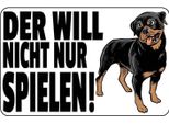 Vianmo Insegna In Legno 20X30 Cm Hund Will Nicht Nur Spielen