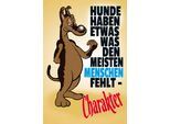 Vianmo Insegna In Legno 30X20 Cm Hunde Haben Charakter