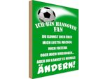 Vianmo Insegna In Legno 30X20 Cm Ich Bin Hannover Fan Fussball