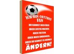Vianmo Insegna In Legno 18X12 Cm Ich Bin Cottbus Fan Fussball