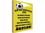 Vianmo Insegna In Legno 18X12 Cm Ich Bin Dortmund Fan Fussball
